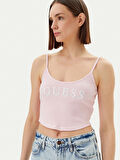 Guess Kadın Pembe Sunflower Ribana Bluz