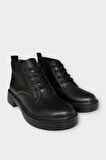 Kauçuk Yüksek Taban Kadın Bot SİYAH