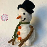Uretti - Funda 1603 - El Örgüsü Amigurumi Kardan Adam Oyuncak - 12 x 20 cm