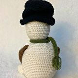 Uretti - Funda 1603 - El Örgüsü Amigurumi Kardan Adam Oyuncak - 12 x 20 cm