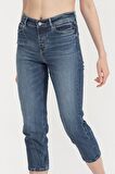 Guess 1981 Capri Button Kadın Jean Pantolon