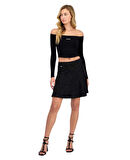 Guess Tamara Kadın Beyaz Flare Fit Etek W5YD54KCXO2-FJ5N