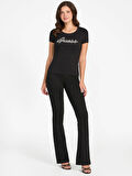 Guess Hot Kadın Siyah Slim Fit T-Shirt W5YI16J1314-JBLK