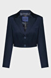 Guess Apolline Kadın Lacivert Blazer W5YN11WHG92-G7V2