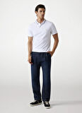 Guess Düz Beyaz Erkek Polo T-Shirt M5YP66J1314-G011 Nolan Erkek Slim F