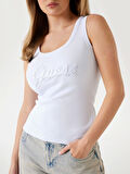 Guess Raissa Kadın Beyaz Top W5YP00KCXJ2-G011