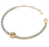 Guess Jgujubb05142jwyglss Kadın Mavi Taşlı Bileklik