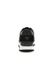 Erkek Tresa Panelli Sneaker - Siyah | 43