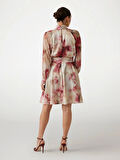 Guess BIANCA LS FLARED DRE Kadın Çok Renkli Elbise 5GGK197099Z-P0JD