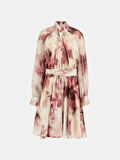 Guess BIANCA LS FLARED DRE Kadın Çok Renkli Elbise 5GGK197099Z-P0JD
