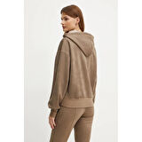 Guess Eco Kadın Krem Scuba Sweatshirt W4BQ09KAUJ2-A115