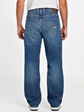 Guess Jett Erkek Mavi Loose Fit Jean M5BA0PD4K30-FLXI