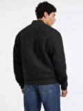 Guess Jeans Erkek Gri Yün Karışımlı Bomber Ceket M5BL1BW1482-DAGR