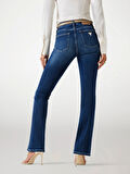 Guess Coated Kadın Mavi Kaşmir Karışımlı Skinny Fit Jean W5BA0LD4U5A-C4BU