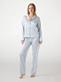 Guess Sylvie Kadın Mavi Pijama Seti O5BX05W4732-FBCW