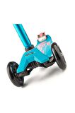Micro Maxi Deluxe Aqua Mavi LED Işıklı Scooter-MCR.MMD078