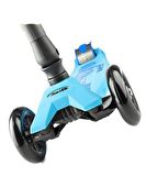 Micro Maxi Deluxe Katlanabilir Bright Blue Işıklı Scooter MMD092