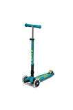 Micro Maxi Micro Deluxe LED Foldable 3 Tekerlekli Scooter Petrol Green