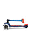 Mini Micro Sccoter Deluxe Foldable LED Navy Blue