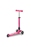 Mini Micro Scooter Deluxe Foldable LED Pink