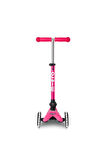 Mini Micro Scooter Deluxe Foldable LED Pink