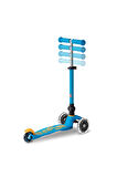 Mini Micro Scooter Deluxe Foldable LED Ocean Blue