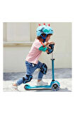 Micro Mini Micro 3 Tekerlekli Scooter Deluxe Galaxy Glitter LED Navy