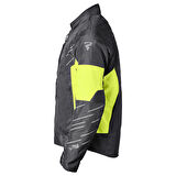 KASAI 4 Mevsimlik Korumalı Motosiklet Montu Siyah Neon Sarı – Su ve Rüzgar Geçirmez