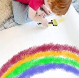 Rulo Sünger Boya Fırçası Büyük Boy 3 Adet Flyart Sanatsal Rulo Fırçası Sünger Büyük Boy 3 Adet