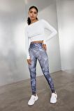 DeFactoFit Desenli Beli Saran Sporcu Tayt C9380AX24AUIN236