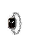Apple Watch Ultra Uyumlu  49mm Fuchsia KRD-104 Metal Kordon