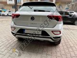 S-Dizayn VW T-Roc Makyajlı Krom Egzoz Görünümü Difüzör 3 Prç. 2021 Üzeri