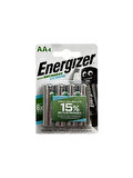 Energizer Recharge Kalem 4'lü AA Şarjlı Pil 