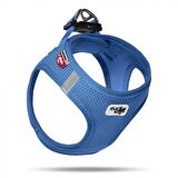 Curli Air-Mesh Küçük Irk Köpek Göğüs Tasması 26-30cm Mavi 3XS
