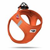 Curli Air-Mesh Küçük Irk Köpek Göğüs Tasması 26-30cm Turuncu 3XS