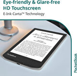 PocketBook Verse E-okuyucu | 6'' E-Ink Carta™ HD | Ayarlanabilir Akıllı Işık | 1 Ay Pil Ömrü | Misty Grey