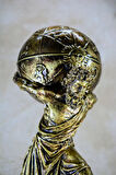 Yunan Tanrısı Atlas Büyük Boy Gold Heykel