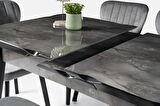 Yakamoz Banklı MDF Mutfak Masa Sandalye Takımı 80x130cm