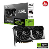 Asus Dual-rtx5060tı-o8g 8gb Ddr7 128bıt 3xdp Ekran Kartı