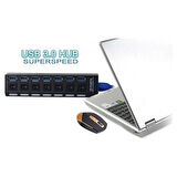 Daytona A5258  Usb3.0 7 Portlu Anahtarlı Çoklayıcı