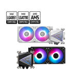 Msı Mag CorelıQuıd I240 Whıte 240mm Argb Cpu İşlemcı Sıvı Soğutucu(lga1150/1151/1155/1156/1200/1700/1851/am4/am5 Uyumlu)