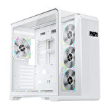 1st Player Rt7 Beyaz Dıgıtal 850w 80+ Gold Full Modüler 4x12cm Argb 3 Taraflı Temperli Cam Usb 3.0 - Type C Atx Kasa