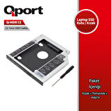 Qport Q-hdk12 2.5" Hdd/ssd Uyumlu Cevırıcı 12.7" Kızak