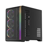 1st Player Vt7 Siyah 850w 80+ Sılver Atx 3.1 Argb 4x12cm Fan Temperli Cam Usb 3.0 Atx Kasa