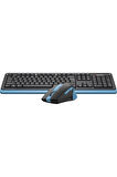 A4 Tech Fg1035 Kablosuz Q Klavye-mouse Mavi Set