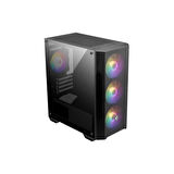 Msı Mag Forge M100a Akrilik Yan Panel 3x120mm 1x120mm Argb Fan Psu Yok Matx Gamıng Kasa