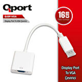 Qport Q-dp-vga Dv Dısplay Port To Vga Dönüştürücü