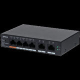 Dahua Cs4006-4gt-60 4 Port 4xge-2xge Yönetilebilir 60w Poe Switch