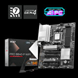 Msı Mb Pro B840-p Wıfı Am5 Ddr5 8000mhz(oc) Hdmı 2x M.2 Usb 10gbs 2.5g Lan Wı-fı 7 Atx