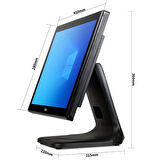 Tıwox Tp-7650 18.5" I7 5.nesil 128gb Nwme Ssd 8gb Ddr4 Ram 1366x768 Dokunmatik Pos Pc